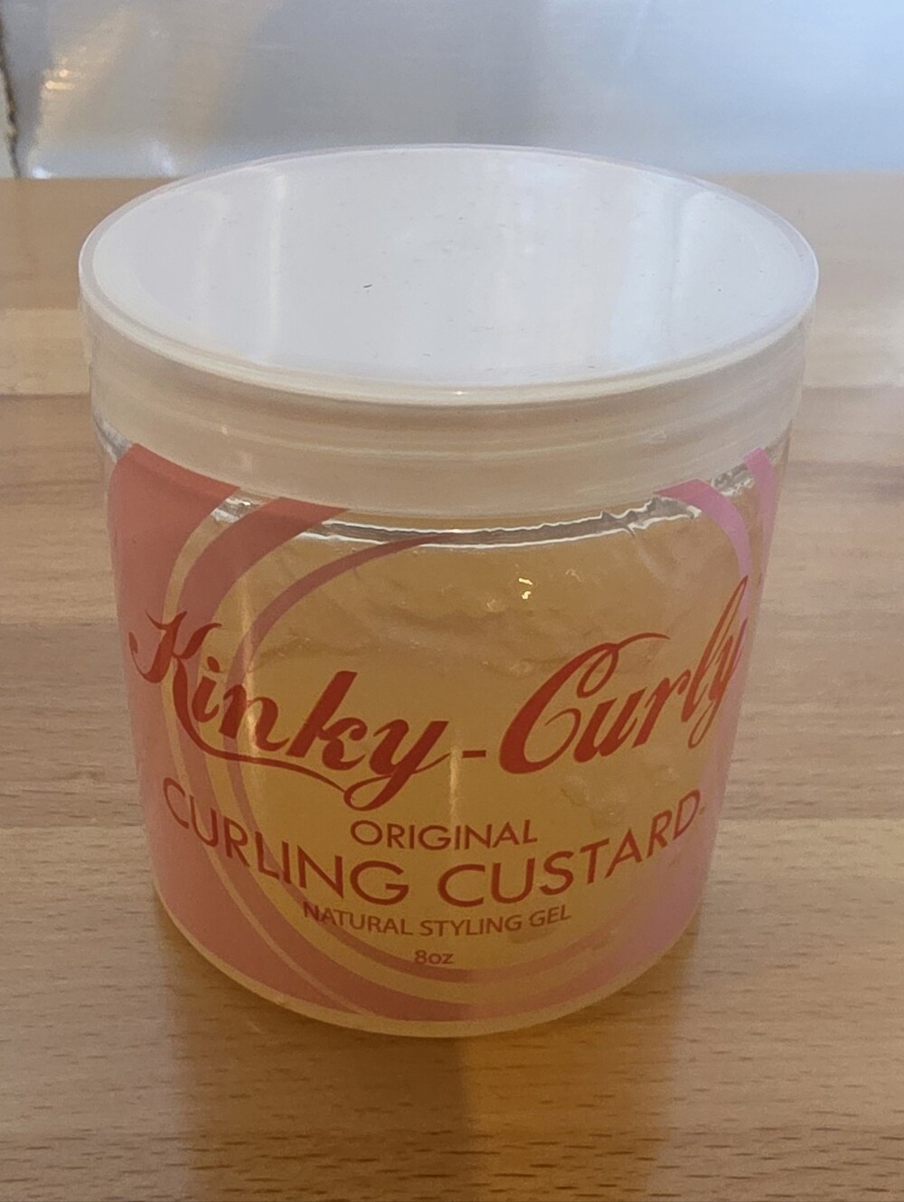 Kinky-Curly Original Curling Custard Natural Styling Gel 8 oz All-Natural Sealed